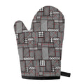 Glen Plaid Patchwork Pattern Print Single Oven Mitt