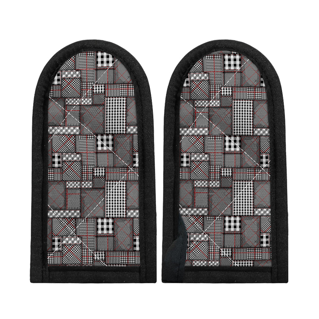Glen Plaid Patchwork Pattern Print Skillet Handle Cover