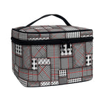 Glen Plaid Patchwork Pattern Print Travel Makeup Bag