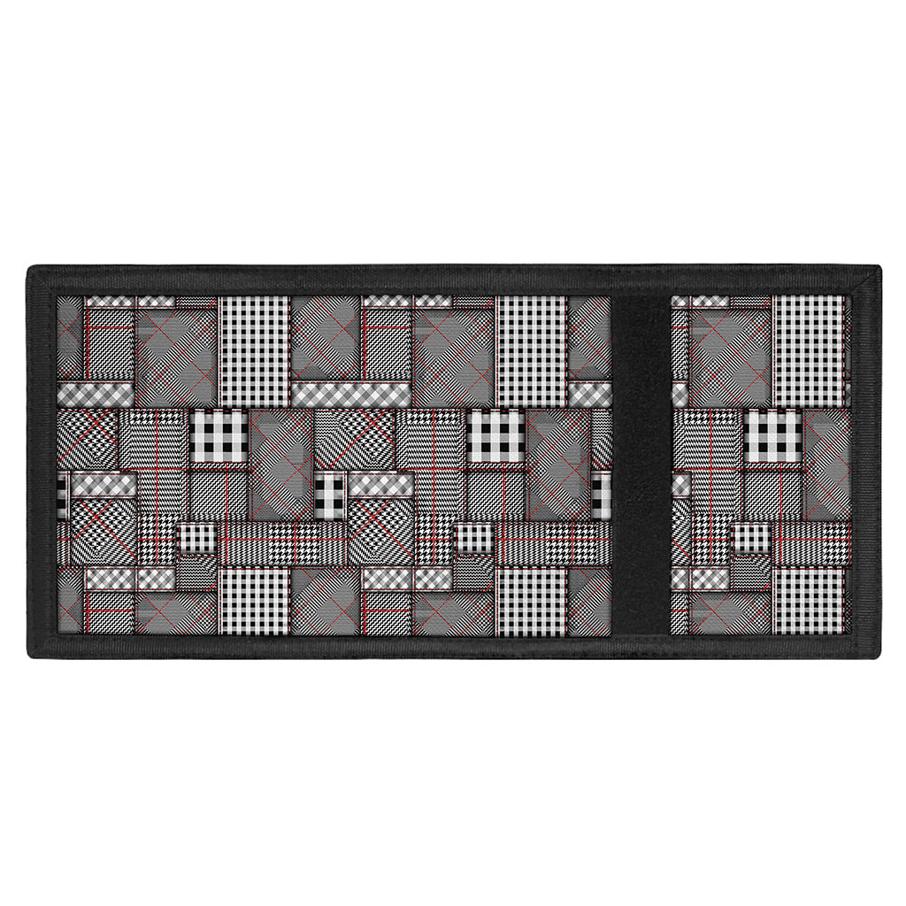 Glen Plaid Patchwork Pattern Print Trifold Wallet