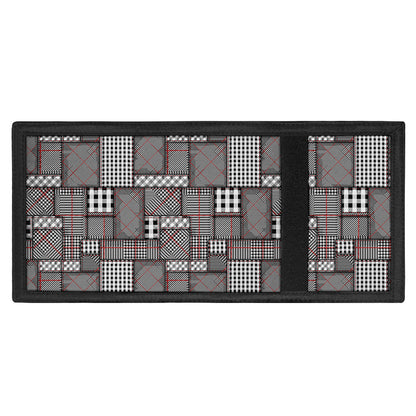 Glen Plaid Patchwork Pattern Print Trifold Wallet