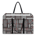 Glen Plaid Patchwork Pattern Print Utility Tote Bag