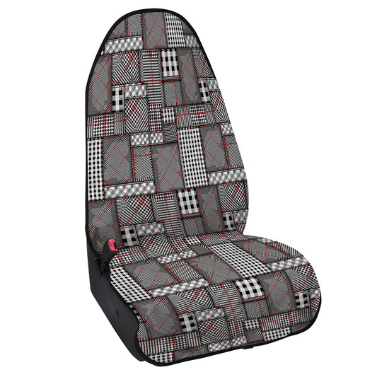 Glen Plaid Patchwork Pattern Print Waterproof Car Seat Cover