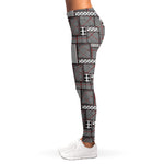 Glen Plaid Patchwork Pattern Print Women's Leggings