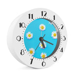 Glitch Daisy Flower Print Alarm Clock