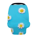 Glitch Daisy Flower Print Baby Seat Cover