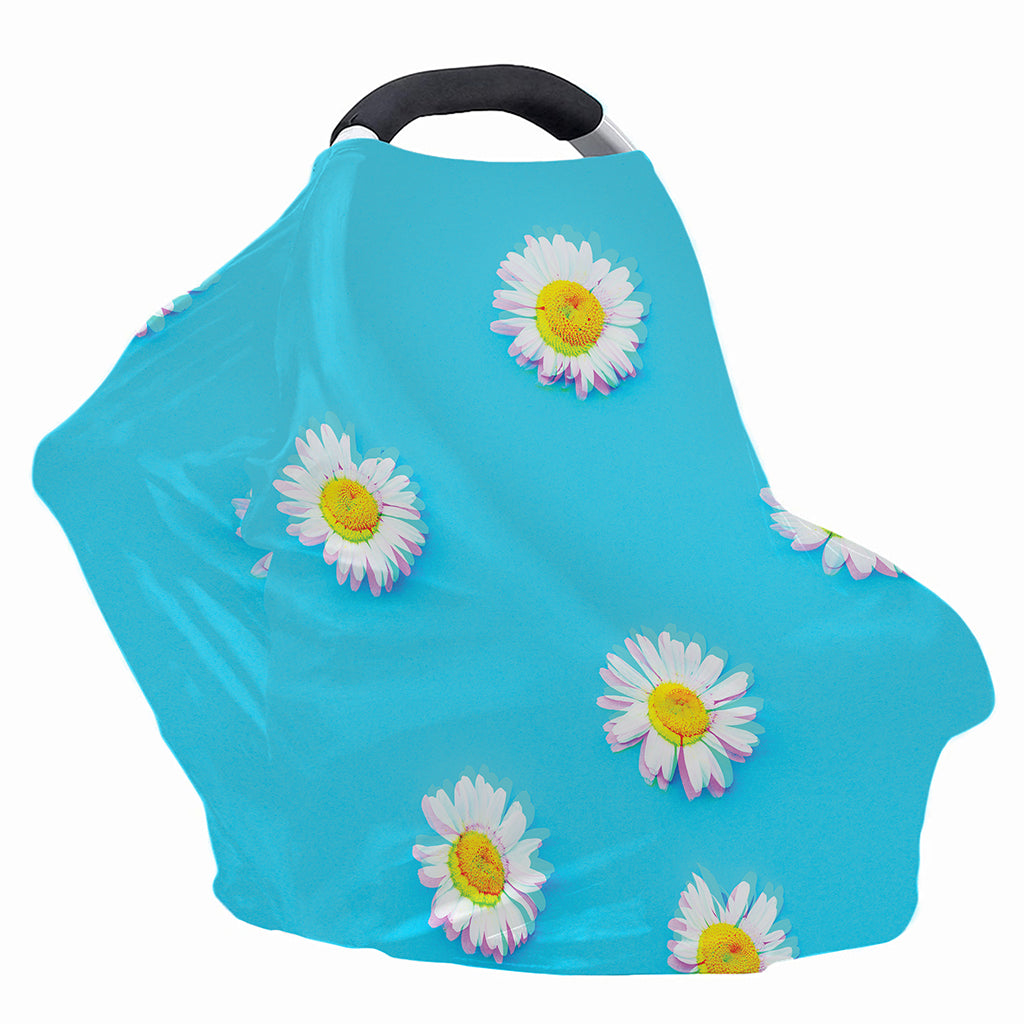 Glitch Daisy Flower Print Baby Seat Cover