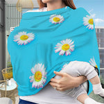 Glitch Daisy Flower Print Baby Seat Cover