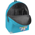 Glitch Daisy Flower Print Backpack