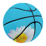 Glitch Daisy Flower Print Basketball