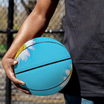 Glitch Daisy Flower Print Basketball