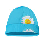 Glitch Daisy Flower Print Beanie