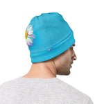 Glitch Daisy Flower Print Beanie
