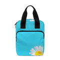 Glitch Daisy Flower Print Bible Tote Bag