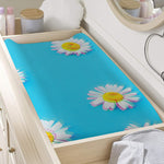 Glitch Daisy Flower Print Changing Pad Cover