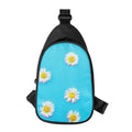 Glitch Daisy Flower Print Sling Bag