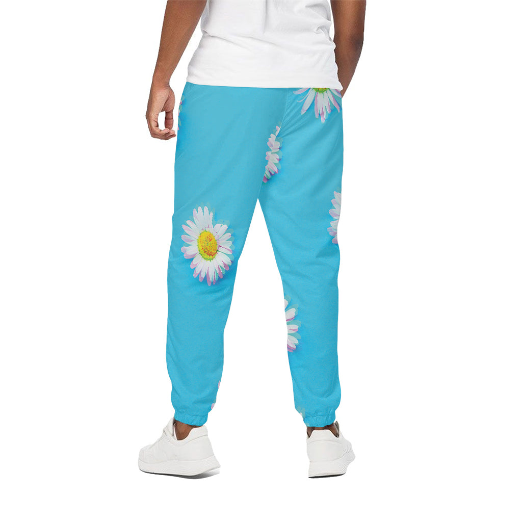 Glitch Daisy Flower Print Cotton Pants