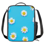 Glitch Daisy Flower Print Crossbody Lunch Bag
