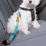 Glitch Daisy Flower Print Dog Seat Belt