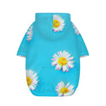 Glitch Daisy Flower Print Dog Zip Up Hoodie