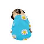 Glitch Daisy Flower Print Dog Zip Up Jacket