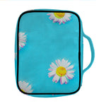 Glitch Daisy Flower Print Front Pocket Bible Bag