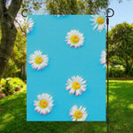 Glitch Daisy Flower Print Garden Flag