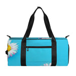 Glitch Daisy Flower Print Gym Bag