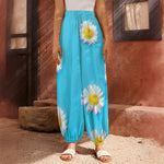 Glitch Daisy Flower Print Harem Pants