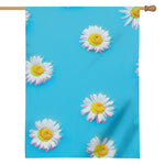 Glitch Daisy Flower Print House Flag