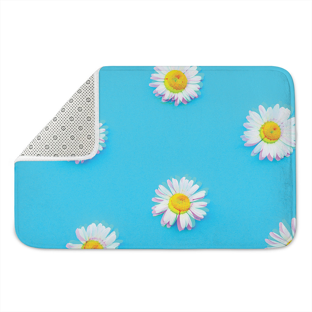Glitch Daisy Flower Print Indoor Door Mat