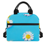 Glitch Daisy Flower Print Insulated Lunch Bag