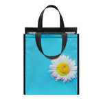 Glitch Daisy Flower Print Insulated Lunch Tote