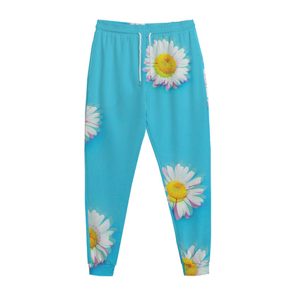 Glitch Daisy Flower Print Jogger Pants