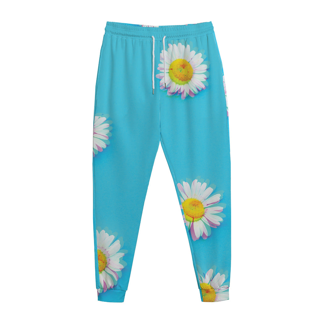 Glitch Daisy Flower Print Jogger Pants
