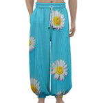 Glitch Daisy Flower Print Lantern Pants