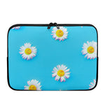 Glitch Daisy Flower Print Laptop Sleeve