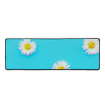 Glitch Daisy Flower Print Long Kitchen Mat
