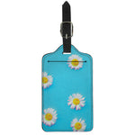 Glitch Daisy Flower Print Luggage Tag
