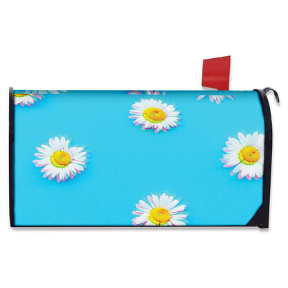 Glitch Daisy Flower Print Mailbox Cover