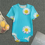 Glitch Daisy Flower Print Men's Bodysuit