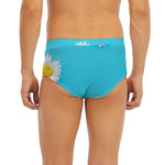 Glitch Daisy Flower Print Men's Briefs