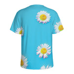 Glitch Daisy Flower Print Men's Sports T-Shirt