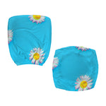 Glitch Daisy Flower Print Office Chair Cover