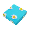 Glitch Daisy Flower Print Outdoor Seat Cushion Cover