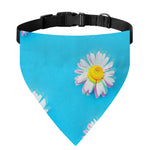 Glitch Daisy Flower Print Over The Collar Dog Bandana