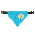 Glitch Daisy Flower Print Over The Collar Dog Bandana