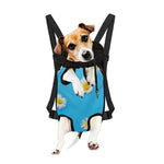 Glitch Daisy Flower Print Pet Carrier Backpack