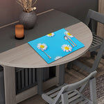 Glitch Daisy Flower Print Placemat