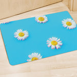 Glitch Daisy Flower Print Polyester Doormat